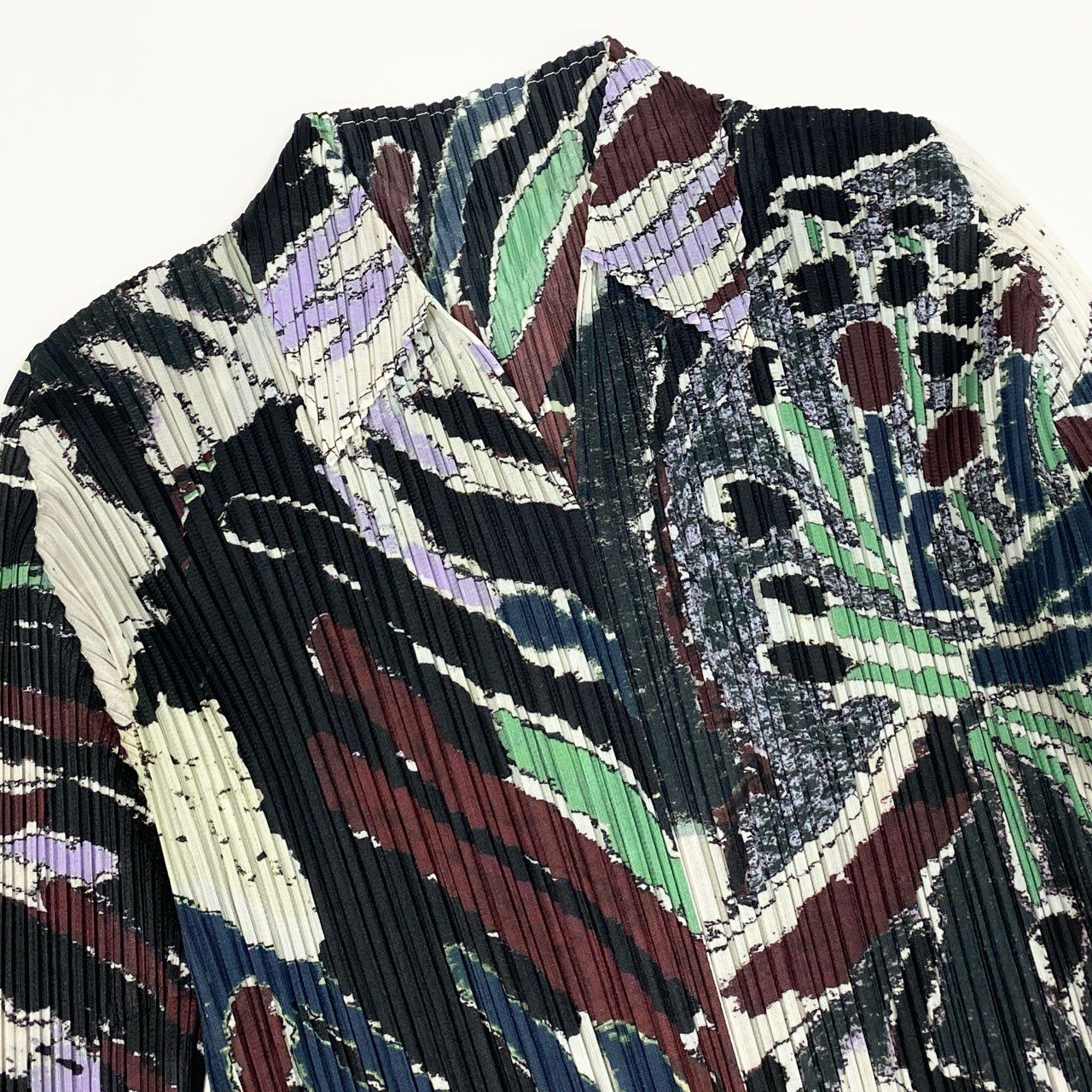 Ac2 PLEATS PLEASE プリーツプリーズ イッセイミヤケ 長袖カットソー プリーツ トップス サイズ3 マルチカラー レディースk02i