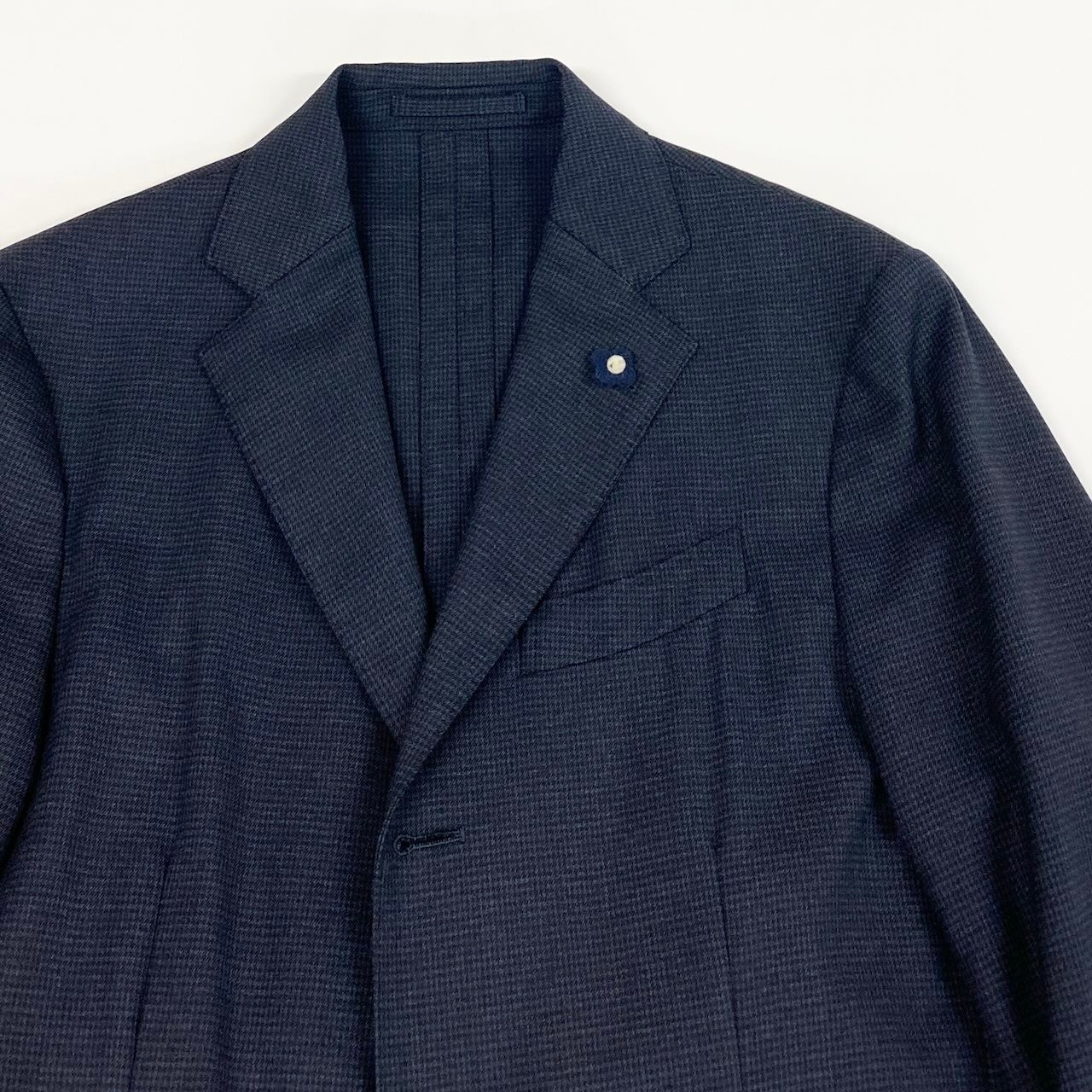 65d16 LARDINI ラルディーニ イージーウェア トラベラースーツ シングル 3B 伸縮ストレッチ ウエストゴム SU.507-A SU.507-B サイズ44 ネイビー メンズ 紳士服u02t