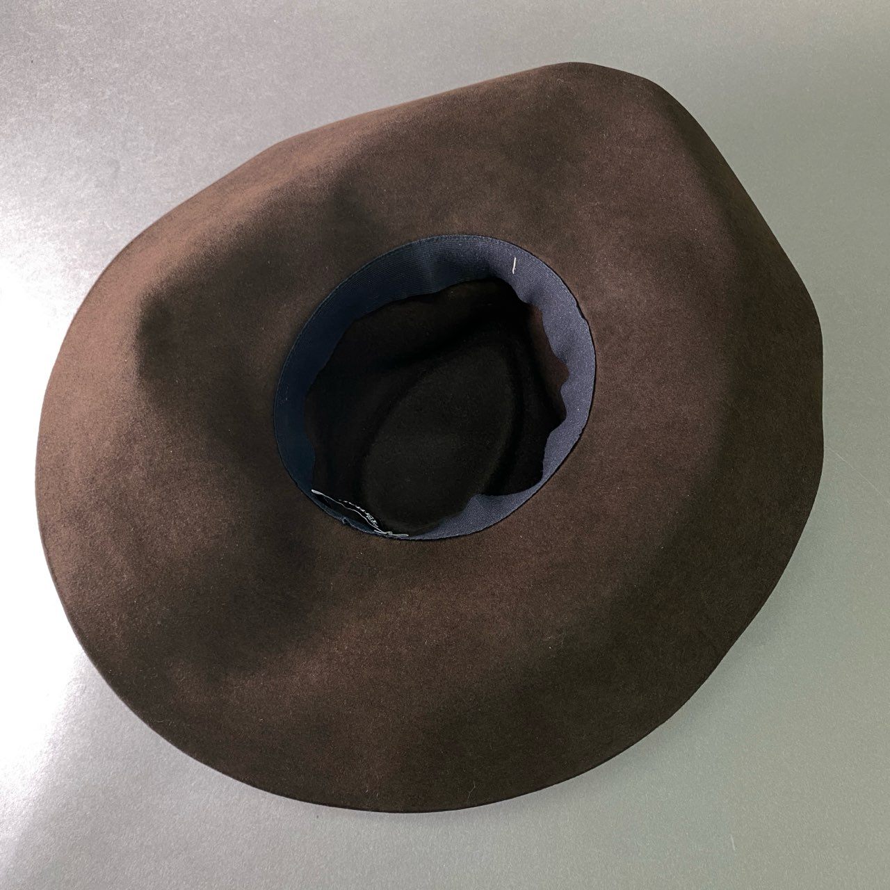 l20 MAISON MICHEL メゾンミッシェル ウールハット M ブラウン ドイツ製 帽子 つば広 WOOL HAT ダイヤモンド型