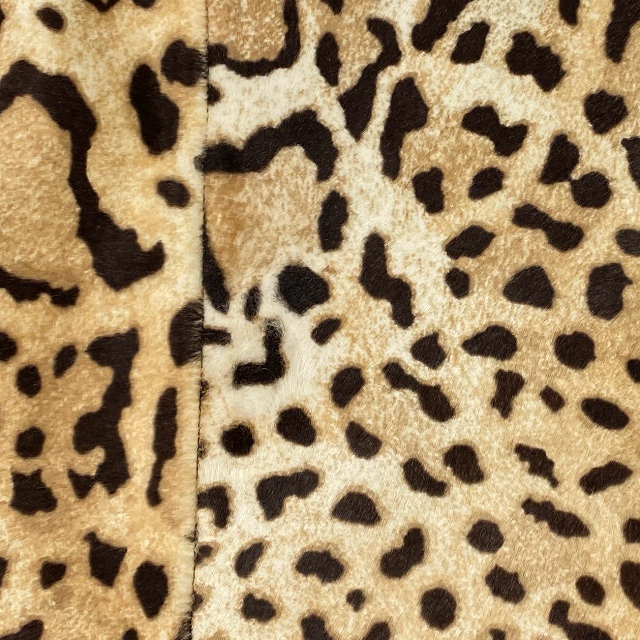 b4【美品】GUCCI グッチ レザー ハラコ チェスターコート レオパード 裏地ラムレザー 363074 XG079 38サイズ ベージュ ブラウン 牛革 羊革 レディースk02i