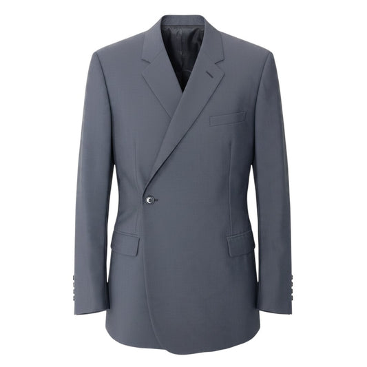 48j16【極美品】 DIOR ディオール テーラードジャケット シングル 1B サイズ46 ダークグレー ウール シルク メンズ 紳士服u02t