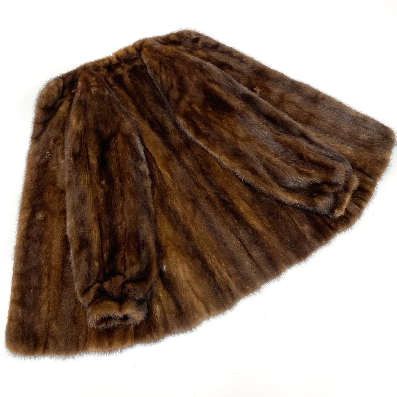 26L5 SAGA MINK サガミンク 金サガ デミバフミンク ファーコート サイズ11号 ブラウン 最高級本毛皮 MINK FUR 裏地刺繍t18r