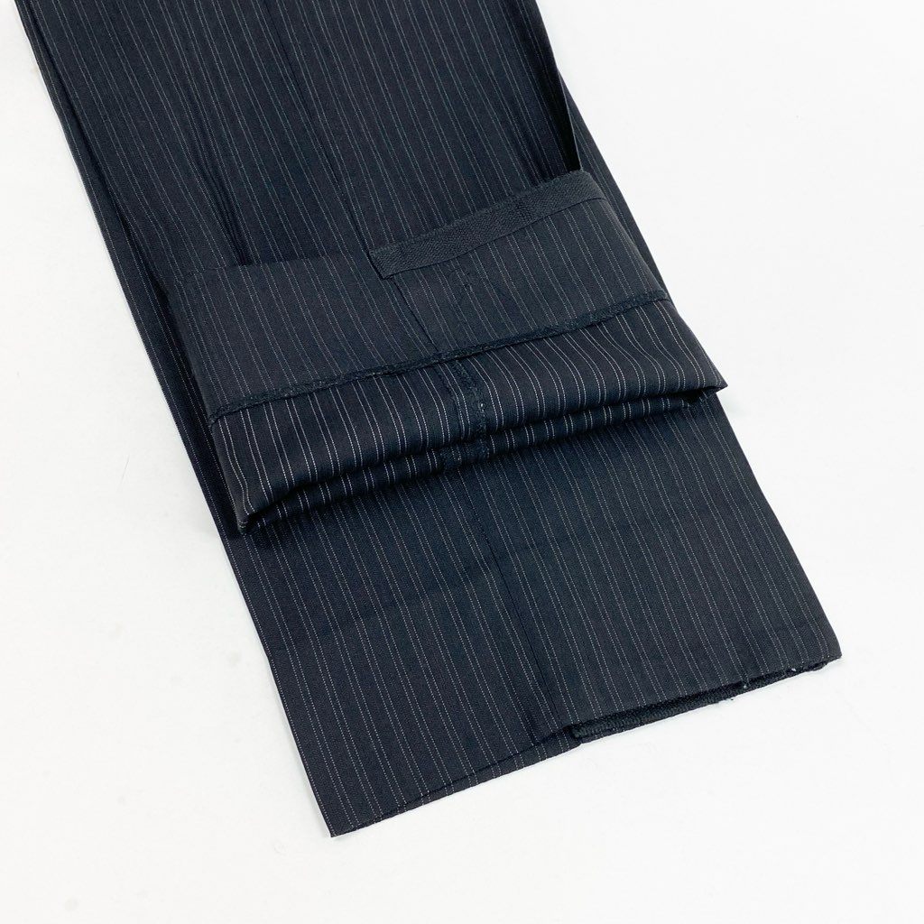 52l24 DOLCE＆GABBANA ドルチェアンドガッバーナ スーツセットアップ テーラードジャケット スラックス ストライプ 裏地総柄 イタリア製 50サイズ ブラック メンズo07t