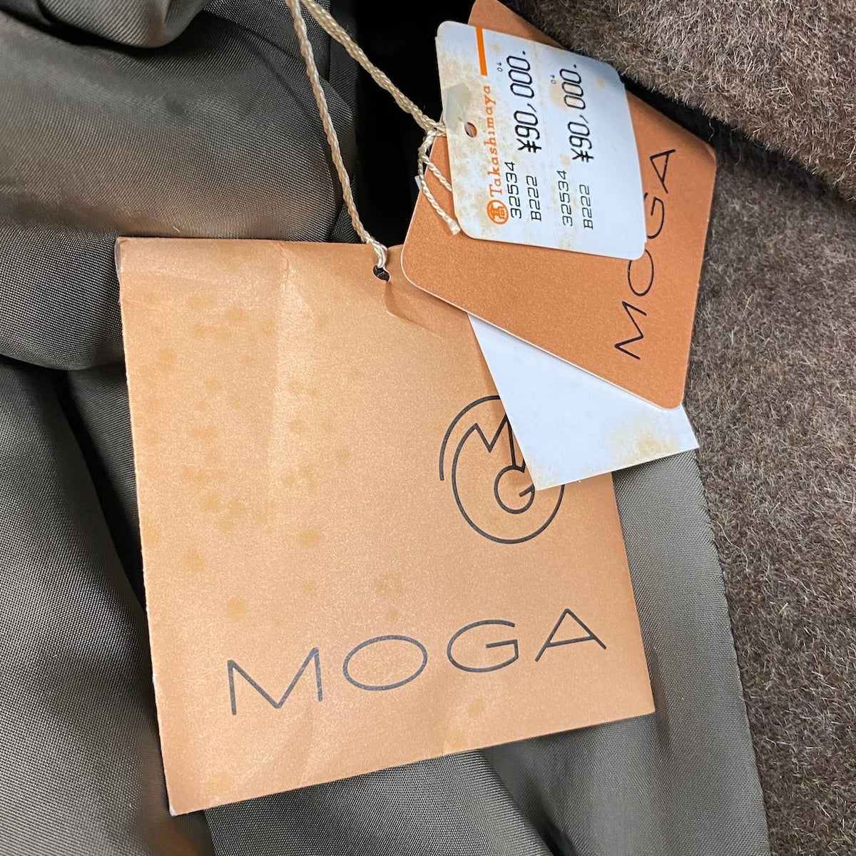 70i14 【極美品】MOGA モガ アルパカコート ウールコート ロングコート 保管品 ブラウン アルパカ100％ レディース 女性用u02t