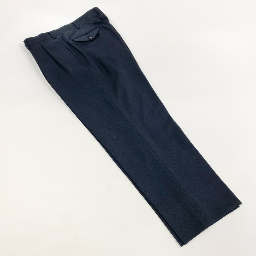 62l24 BURBERRY バーバリー スーツセットアップ テーラードジャケット スラックス チェック BB5サイズ ネイビー ウール100％ メンズo07t