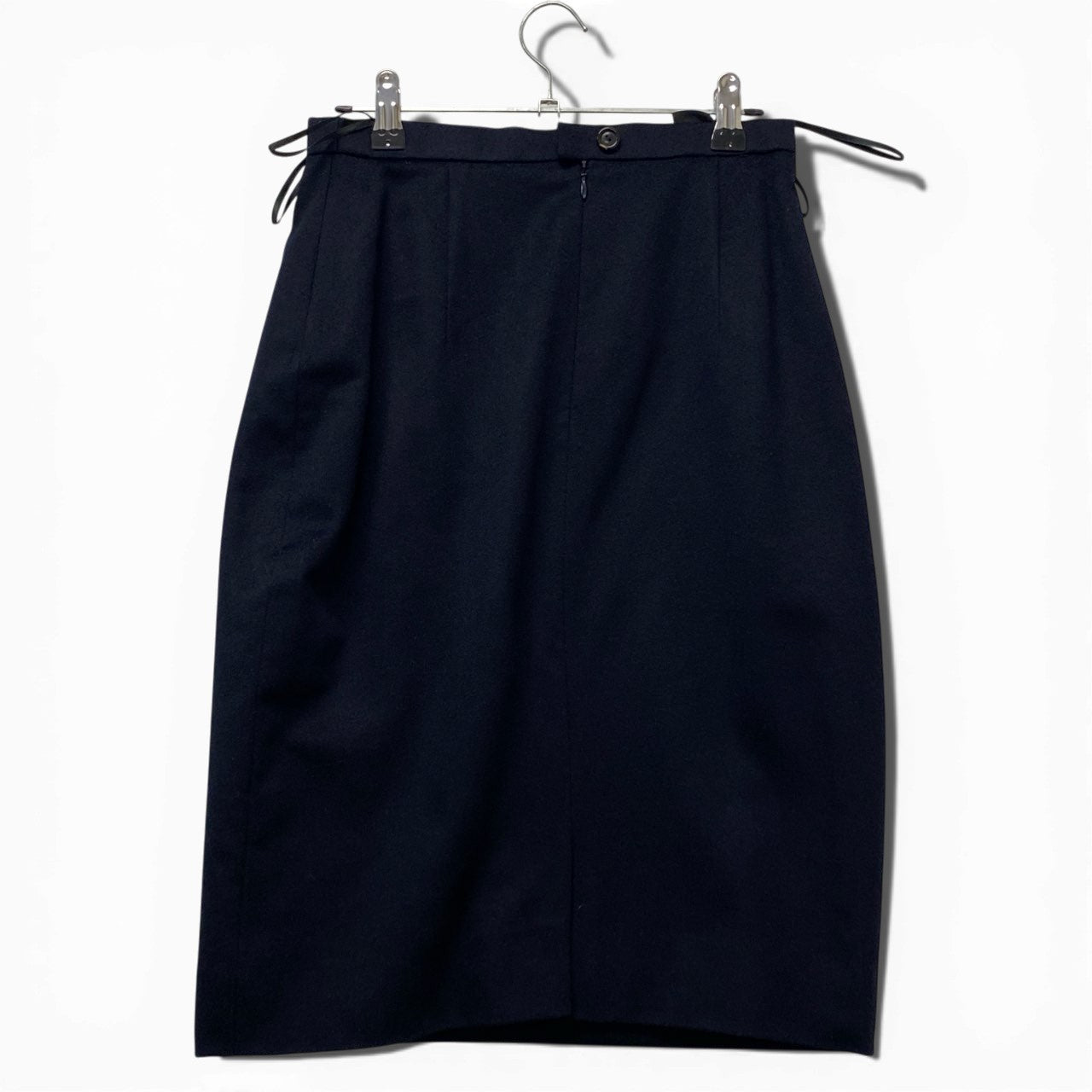 11a30 【美品】A-K-R-I-S- アクリス カシミヤ スカートセットアップ ジャケット タイトスカート 36サイズ ネイビー カシミヤ100％ レディース 女性用u02t