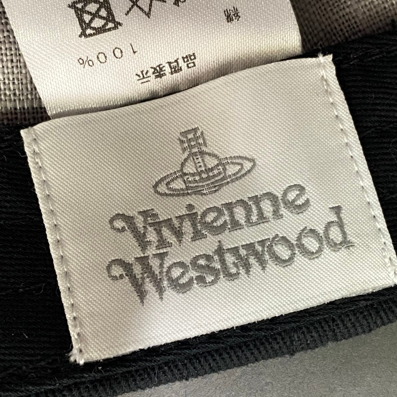g9 《美品》 Vivienne Westwood ヴィヴィアンウエストウッド オーブ刺繍 キャップ Embroidery ORB Cap サイズF ブラック
