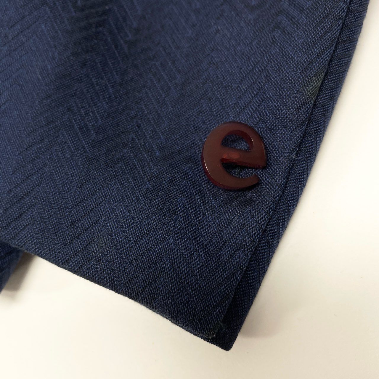 53b22 ernesto エルネスト テーラードジャケット アンコンジャケット ヘリンボーン サイズ46 ネイビー メンズ イタリア製u02t