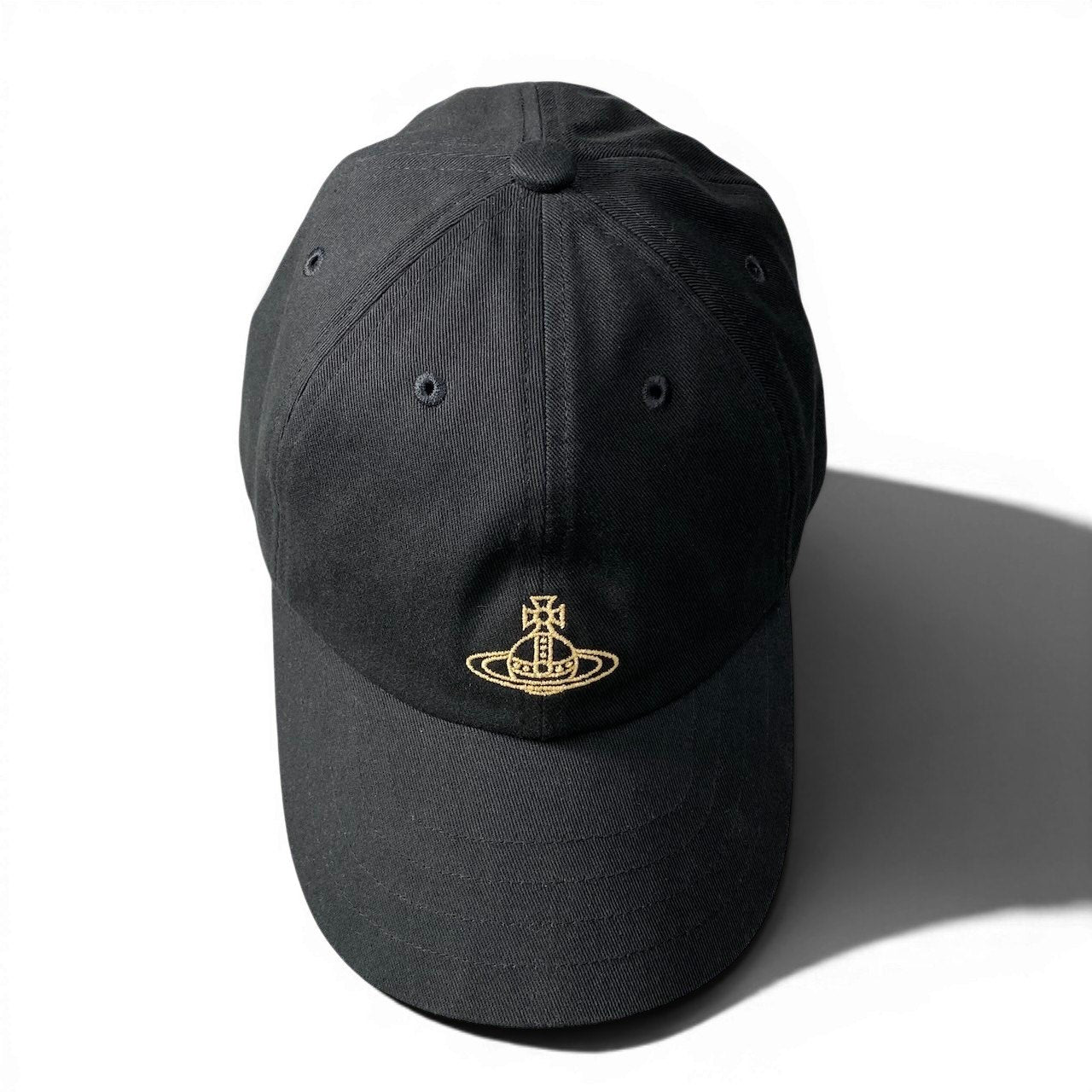 g9 《美品》 Vivienne Westwood ヴィヴィアンウエストウッド オーブ刺繍 キャップ Embroidery ORB Cap サイズF ブラック