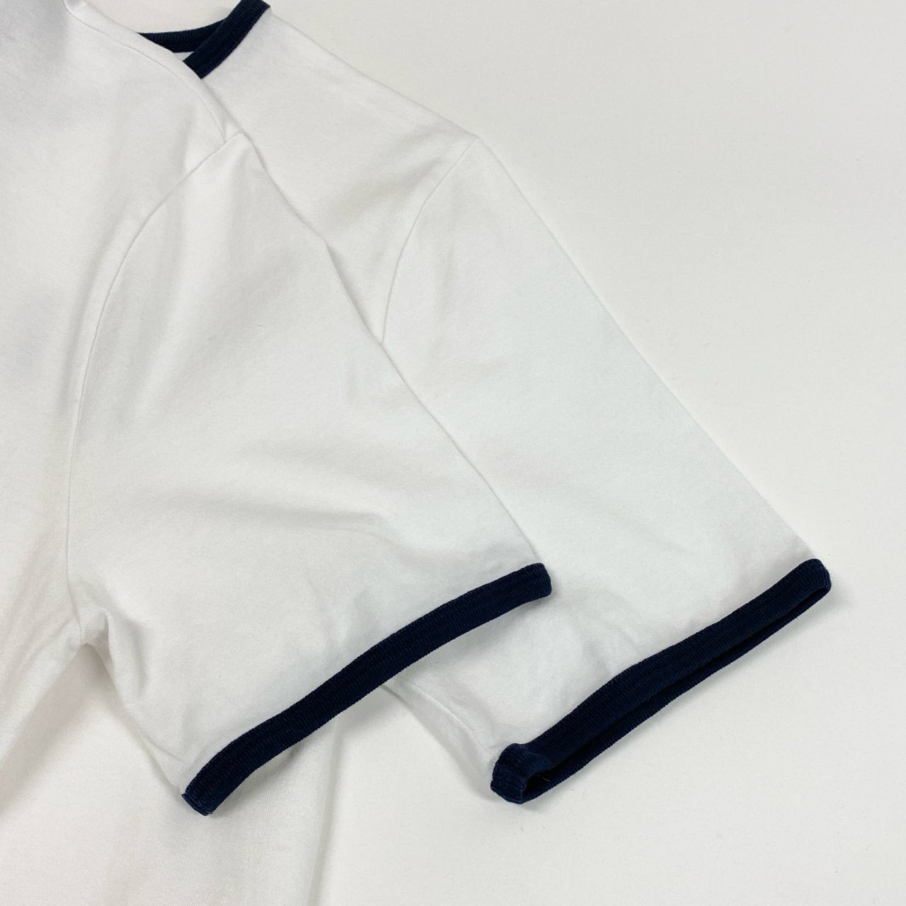 Ic2 CELINE セリーヌ トリオンフロゴ クルーネック 半袖Tシャツ カットソー 2X872671Q L ホワイト コットン レディースu02t