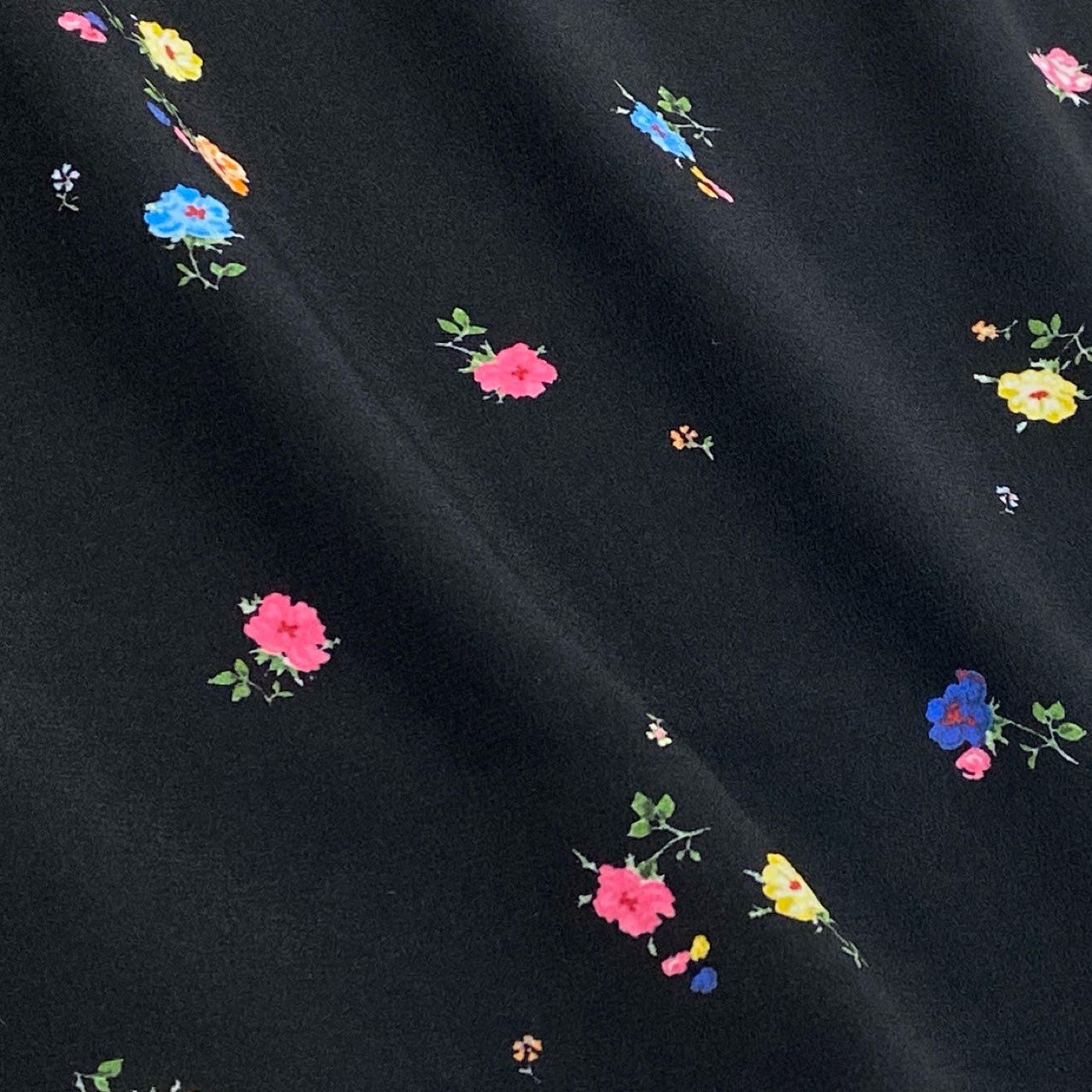 3g2 《美品》 ERMANNO SCERVINO エルマンノシェルビーノ 半袖シャツ カットソー トップス レース 花柄 サイズ38 ブラック シルク レディース 女性用