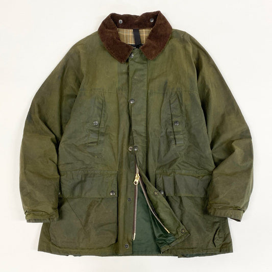 41i26 BELSTAFF ベルスタッフ BRITTON ブライトン 80s オイルドジャケット コート BURGHLEY オリーブ メンズ 英国製u02t