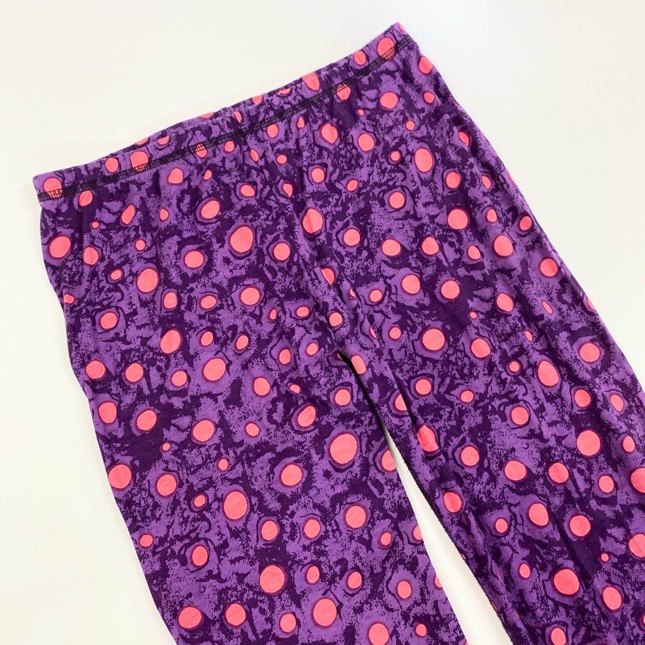 48k2 tao Comme des Garcons タオ コムデギャルソン 日本製 ドット柄 レギンス タイツ ボトムス AD2009 3E-T002 Sサイズ パープル コットン レディースo07t