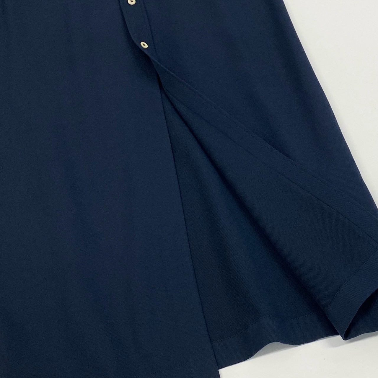 Eb22 JIL SANDER ジルサンダー シャツワンピース ロングワンピース 半袖 コットンシルク混 レディース 女性服 サイズ32 ネイビーu02t