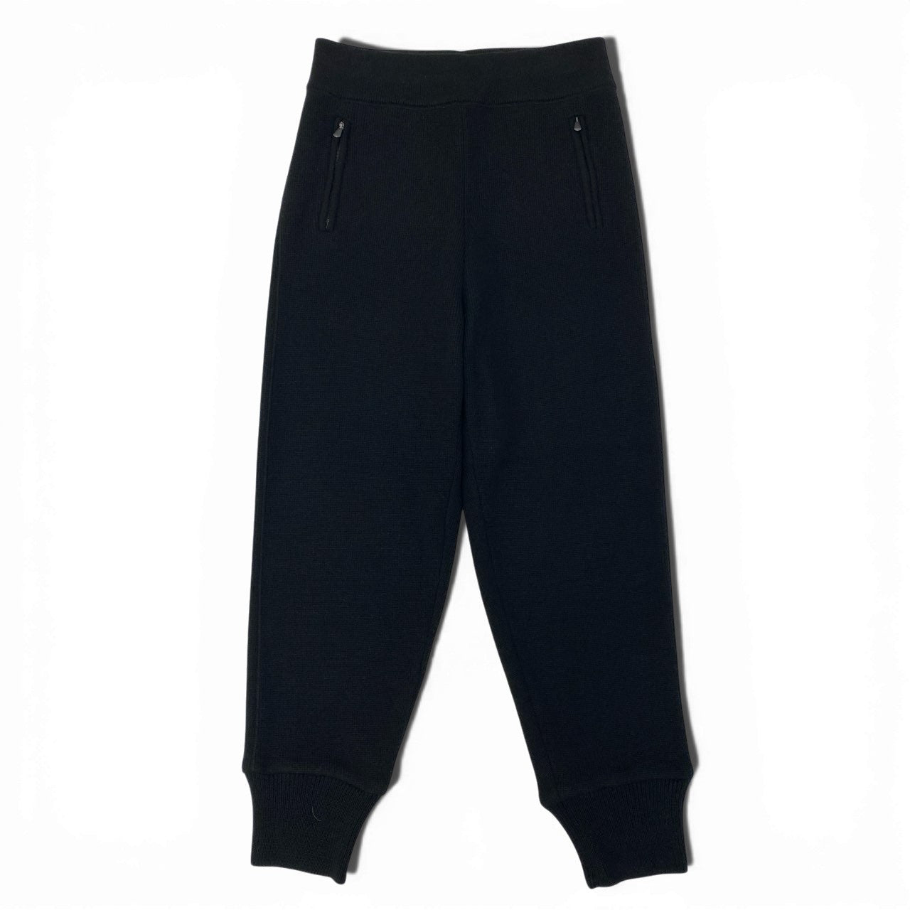 9a27《美品》 BOTTEGA VENETA ボッテガヴェネタ カシミヤ100％ ニットパンツ 541565 サイズ50 ブラック Cashmere Pants スウェットt18r