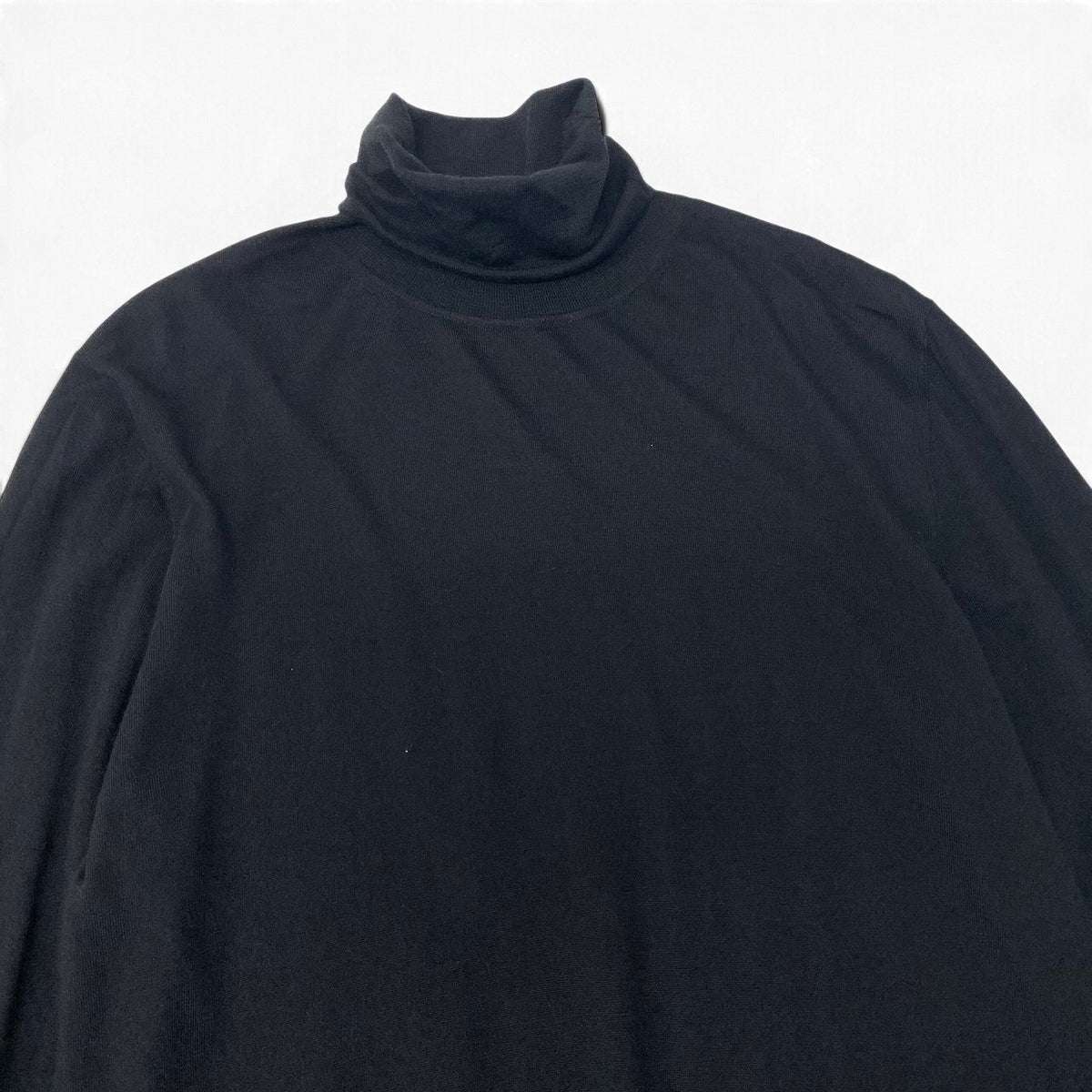 9j16 【美品】 DIOR HOMME ディオールオム ロングスリーブ タートルネックセーター カシミヤニット 833M693BT128 サイズL ブラック カシミヤ メンズu02t