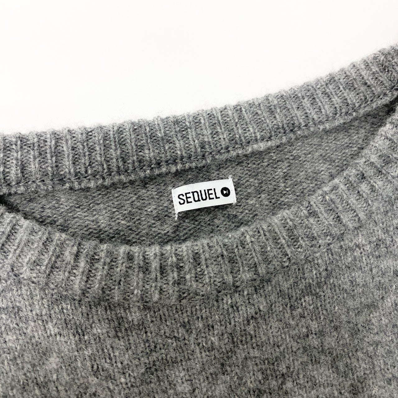 84b27 SEQUEL シークエル クルーネック ニット セーター トップス XL ノルディック柄 メンズu02t