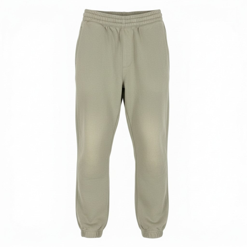 Ib16《美品》 BURBERRY バーバリー ホースロゴ アップリケ スウェットパンツ リラックスパンツ XS ベージュ系 レディースu02t