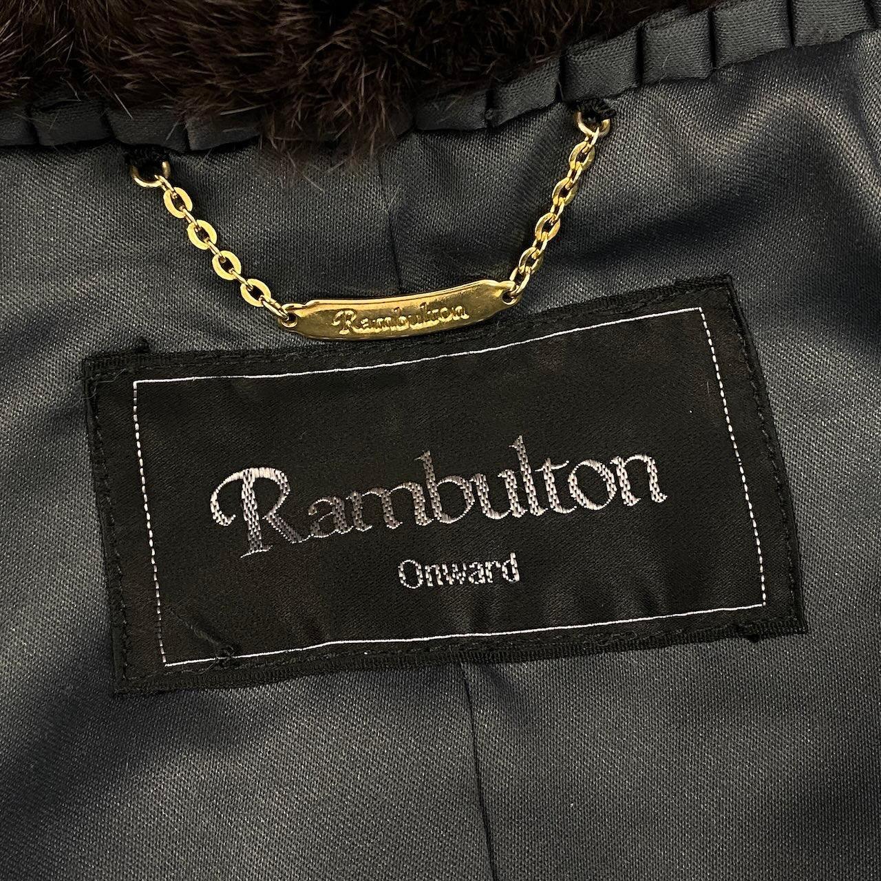 47e13 Rambulton 染め フォックス 肉厚ファーコート サイズM パープルグレー 本毛皮 Dyed Fox Fur Coatt18r