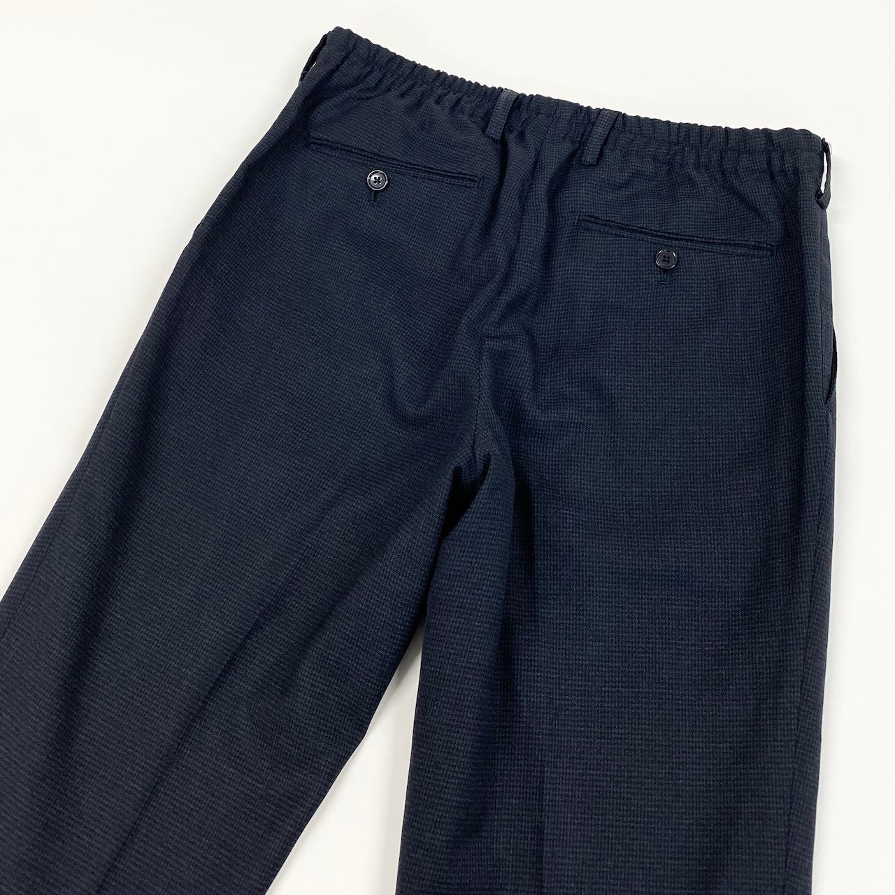 65d16 LARDINI ラルディーニ イージーウェア トラベラースーツ シングル 3B 伸縮ストレッチ ウエストゴム SU.507-A SU.507-B サイズ44 ネイビー メンズ 紳士服u02t