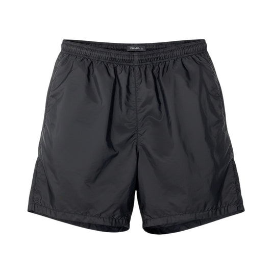 e10 PRADA 2021 ロゴ入りナイロンショーツ 50サイズ ブラック リサイクルポリアミド100％ メンズ 男性用k02i