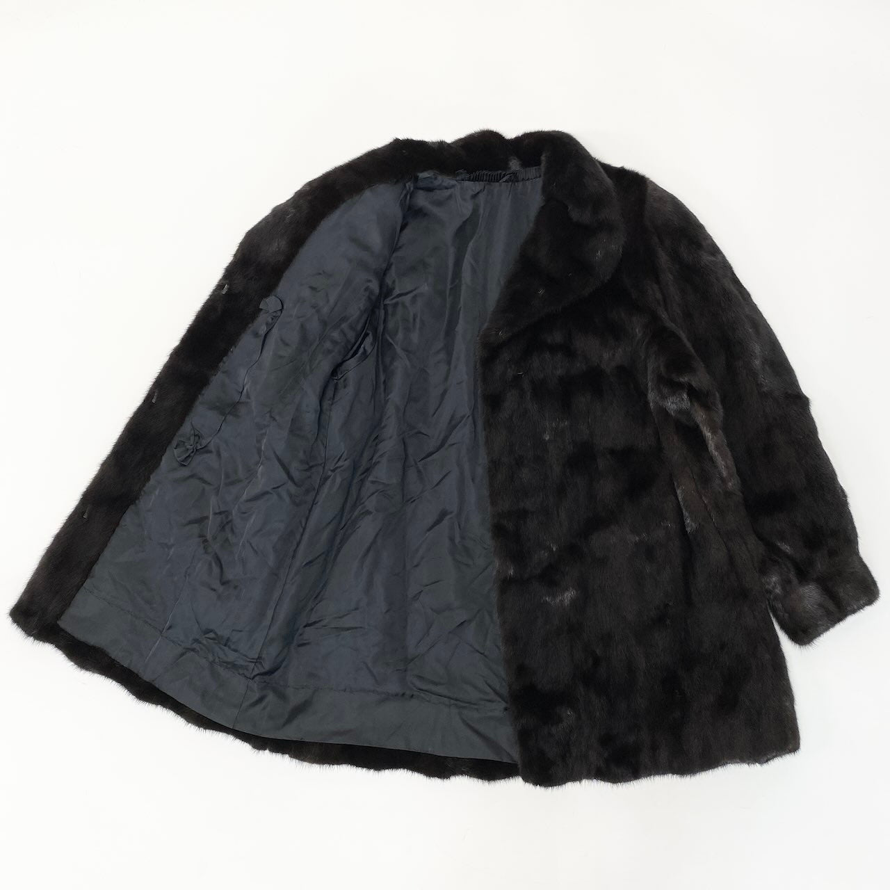 47c18 SAGA MINK サガミンク 金サガ ダークミンク ファーコート サイズF ダークブラウン 最高級本毛皮 Mink Fur Coat 毛質◎t18r