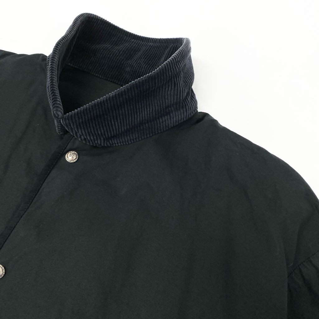 40l25 Porter Classic ポータークラシック PARAFFIN CORDUROY JACKET パラフィンコーデュロイジャケット ウィズシルバーボタン ジャケット XLサイズ ブラック コットン100％ メンズu02t