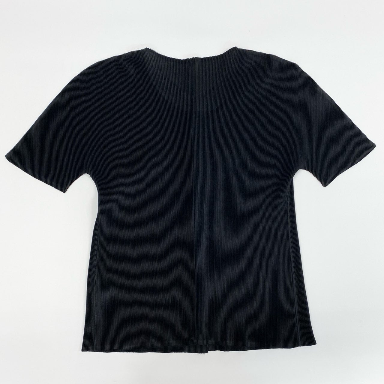 24i25 PLEATS PLEASE プリーツプリーズ イッセイミヤケ 半袖カーディガン シャツ ブラウス トップス 3 ブラック ポリエステル100％ レディースu02t