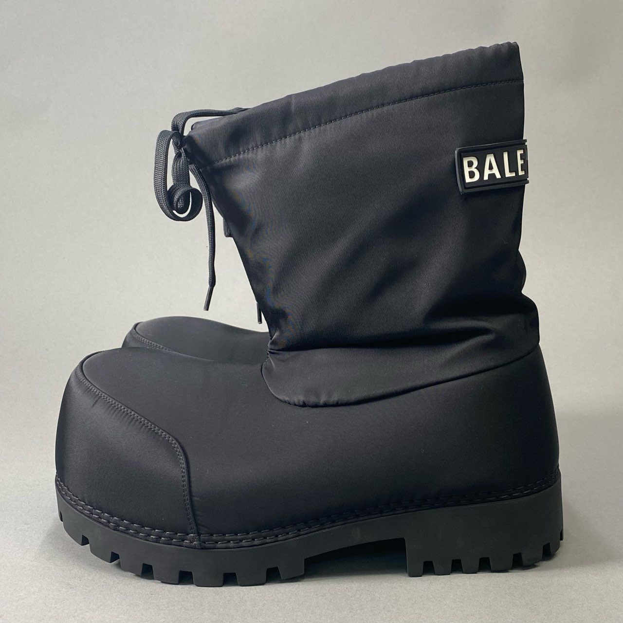 6i18 BALENCIAGA バレンシアガ Alaska Boots アラスカブーツ 39/40 ブラック プラットフォーム 箱 保存袋有 SKIWEAR スノーブーツ シューズt18r
