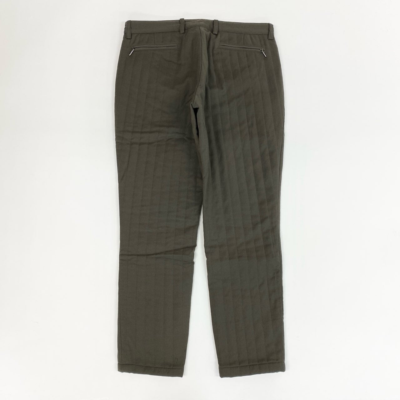 67j6 EMIRIO ARMANI エンポリオアルマーニ イタリア製 2007年 00`s TECNO LINE キルティングパンツ 中綿 スラックスパンツ ボトムス 50 カーキu02t