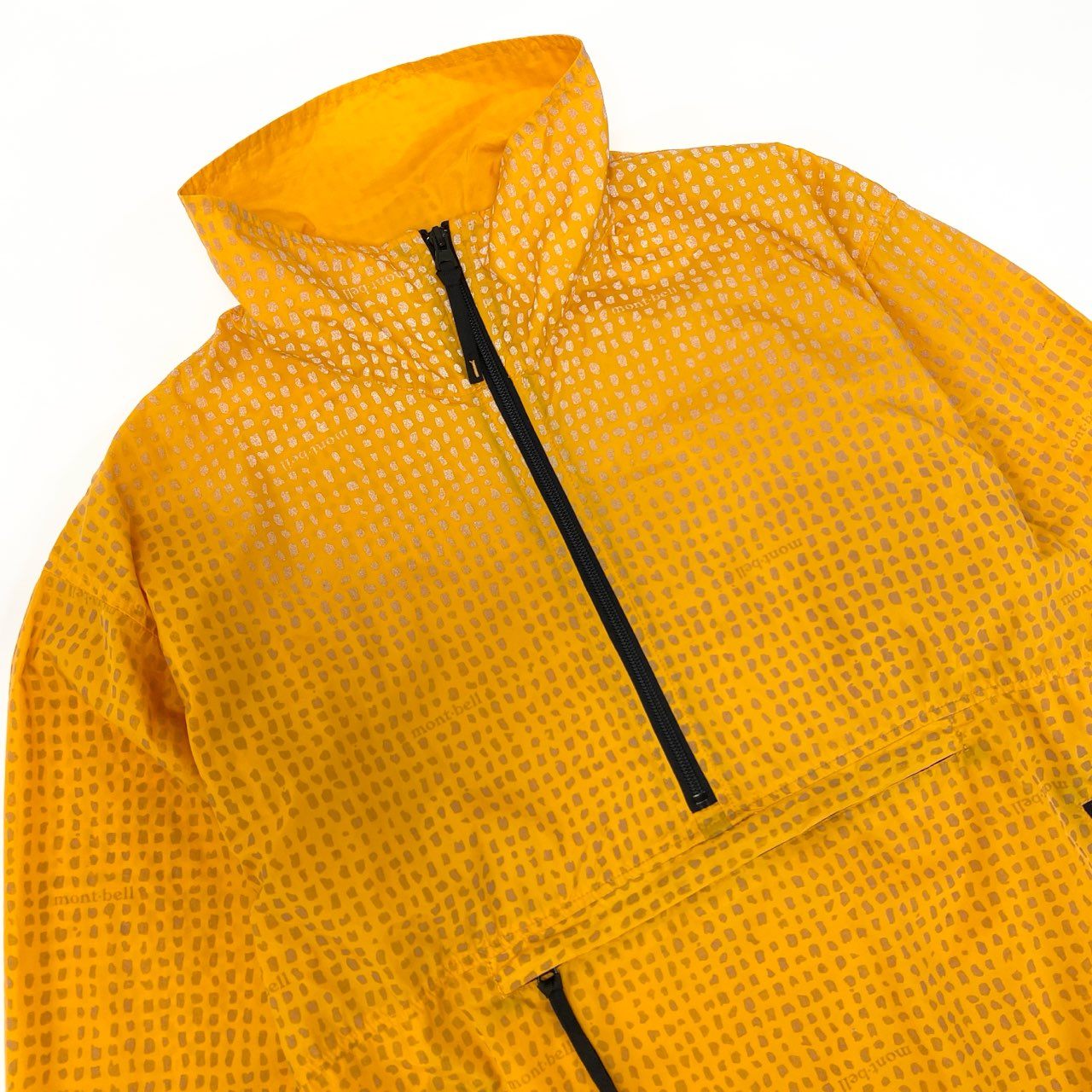 35j22 mont-bell モンベル リフレクター アノラックパーカー ジャケット プルオーバー ロゴ 1103160 サイズM オレンジ ナイロン 90s アーカイブk02i