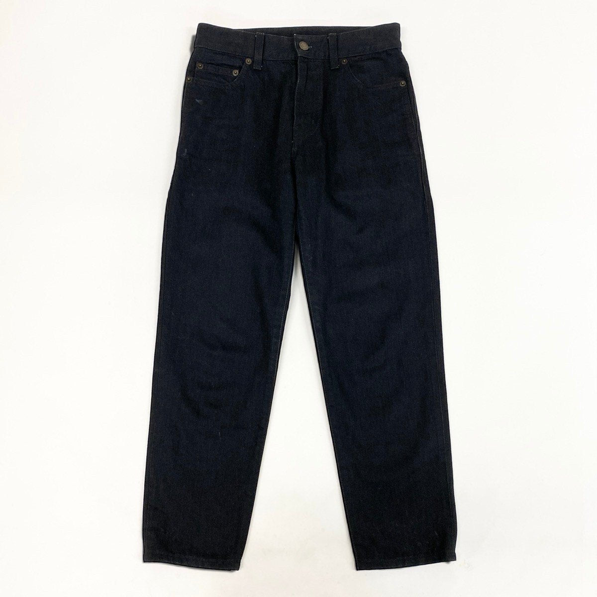 13i14 SAINTLAURENT サンローラン デニムパンツ ボトムス イタリア製 26サイズ ブラック コットン100％ レディースu02t