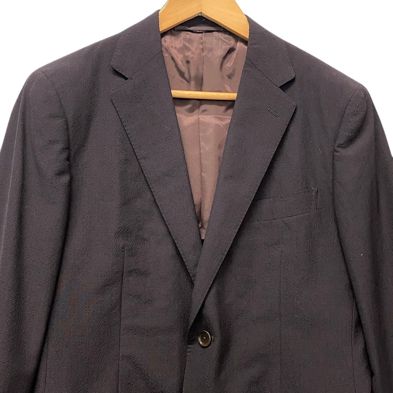 20f16 UNITED ARROWS ユナイテッドアローズ セットアップスーツ シングル 2B テーラードジャケット スラックスパンツ サイズ46 ブラウン系 メンズ 紳士服u02t