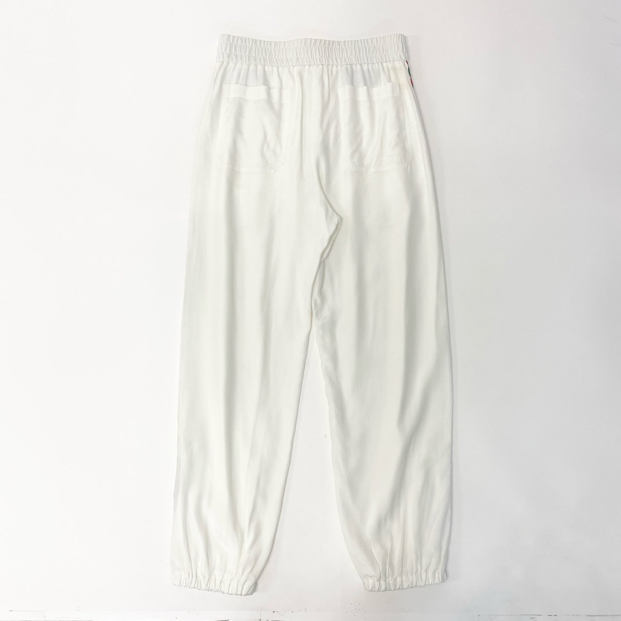 Ia29 GUCCI グッチ インターロッキングG サイドロープライン イージーショーツ サイドジップ 44サイズ ホワイト レーヨン100％ メンズ 男性用o07t