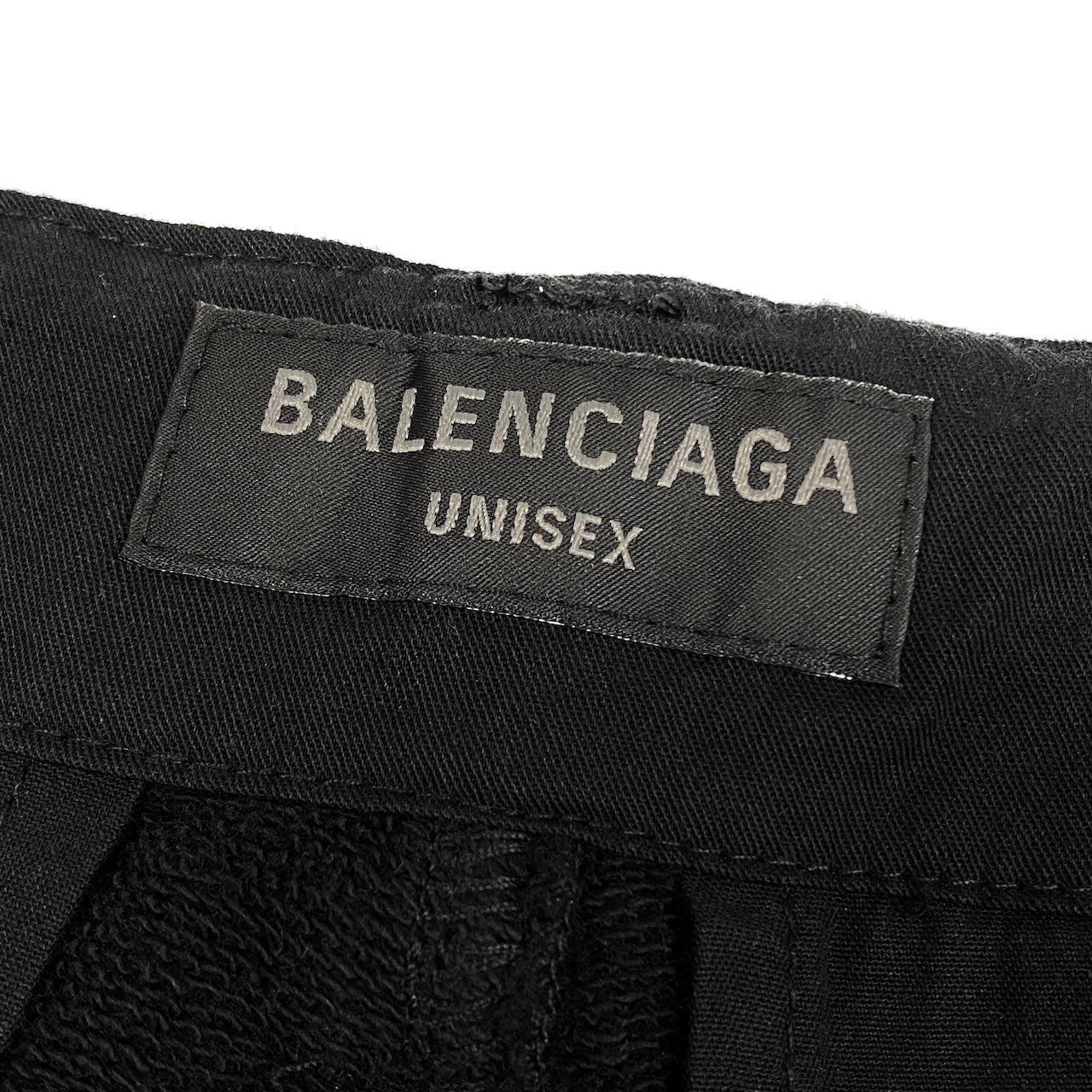 Md23 BALENCIAGA バレンシアガ 23ss Kick Cargo Pants スウェット カーゴ バギーパンツ 720243 サイズXXS ブラック コットン100％ ユニセックス 男女兼用k02i