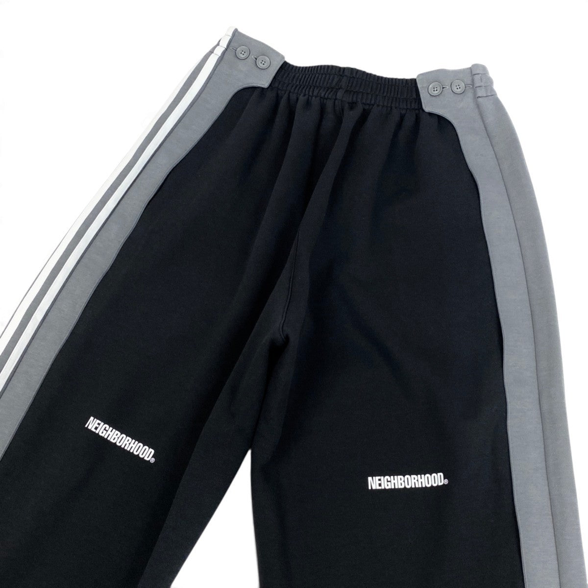 Mj15 【未使用】 Y-3 × NEIGHBORHOOD ワイスリー ネイバーフッド ヨウジヤマモト  NBHD TRACK PANTS トラックパンツ ジャージ JW7002 サイズS ブラック グレー メンズu02t