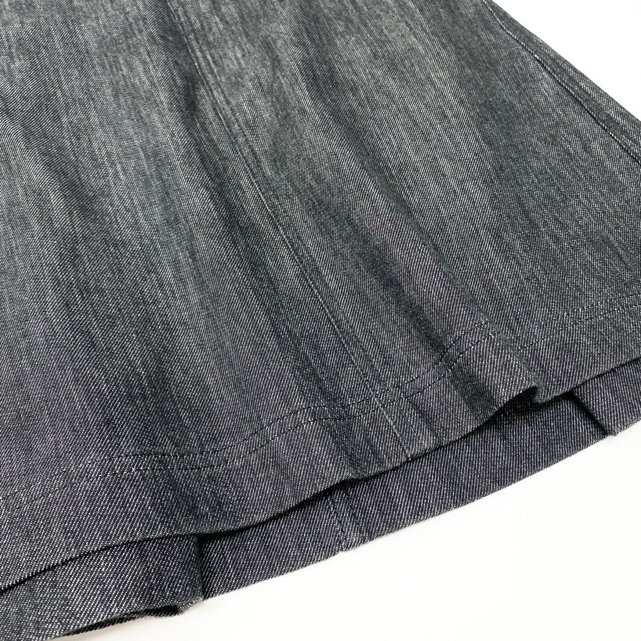 Ib4 LOUIS VUITTON ルイヴィトン モノグラムマルチカラー デニムミニスカート ボトムス Monogram Multicolor Denim Mini Skirt 34 ブラック コットン レディースta1