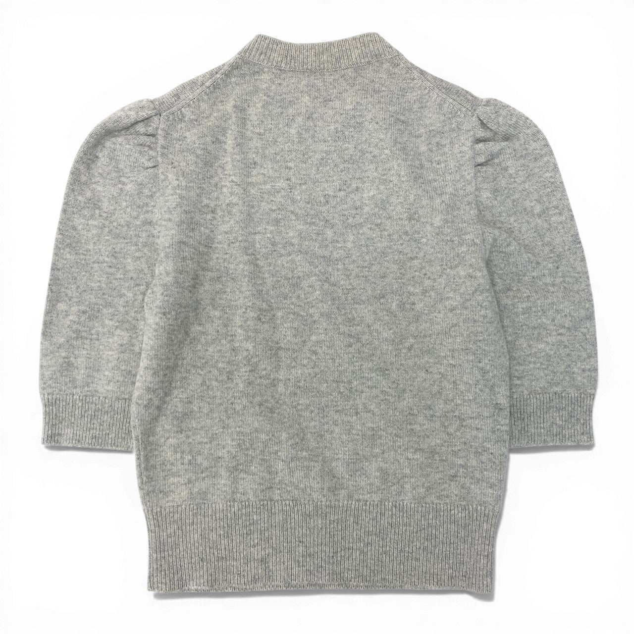 Ec30 《美品》 LOUIS VUITTON ルイヴィトン 5分袖 カシミヤニットセーター Cashmere Knit Sweater サイズS グレー イタリア製t18r