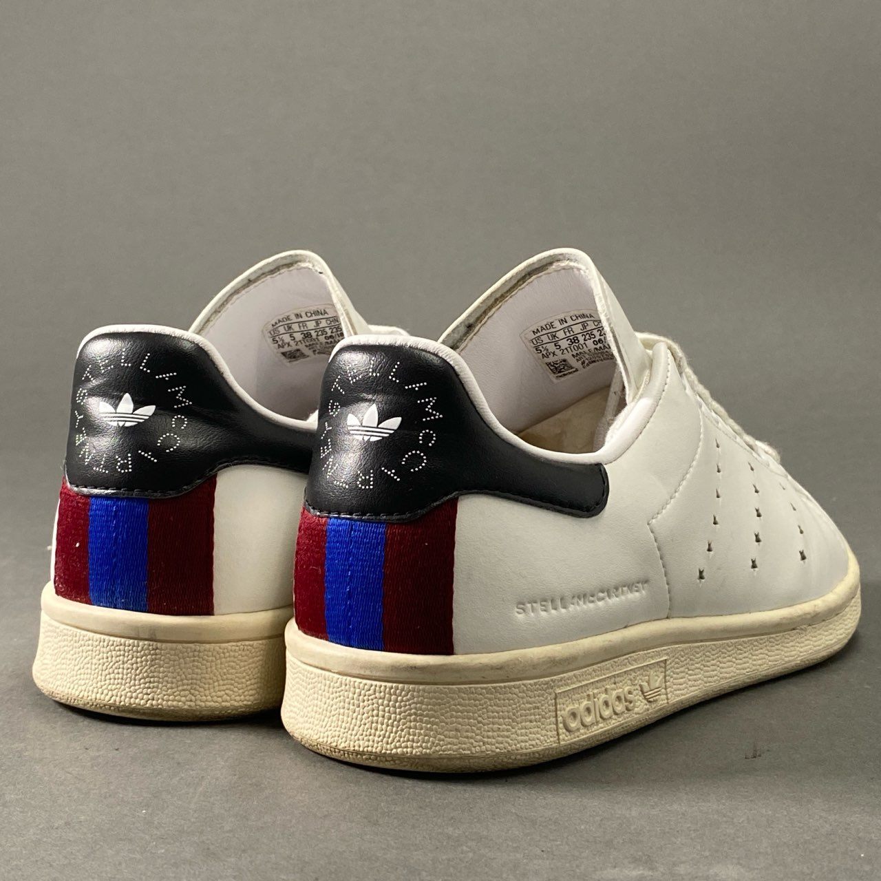 6d2 adidas アディダス × STELLA McCARTNEY ステラマッカートニー STAN SMITH スタンスミス スニーカー 23.5cm ホワイト レザー G26984