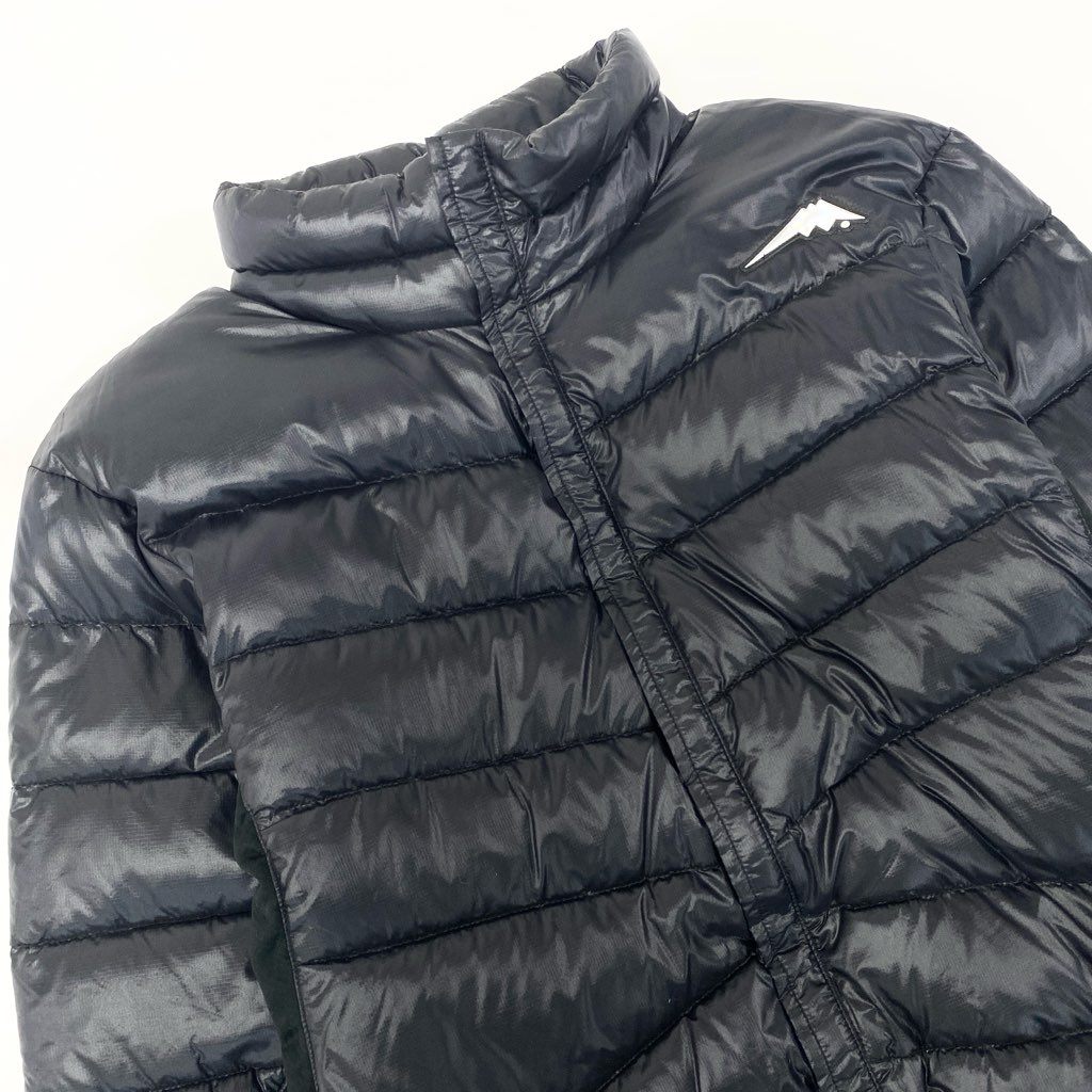 39l15 KUSHITANI クシタニ ホワイトグース ダウンジャケット アウター  Lサイズ ブラック ナイロン メンズo07t