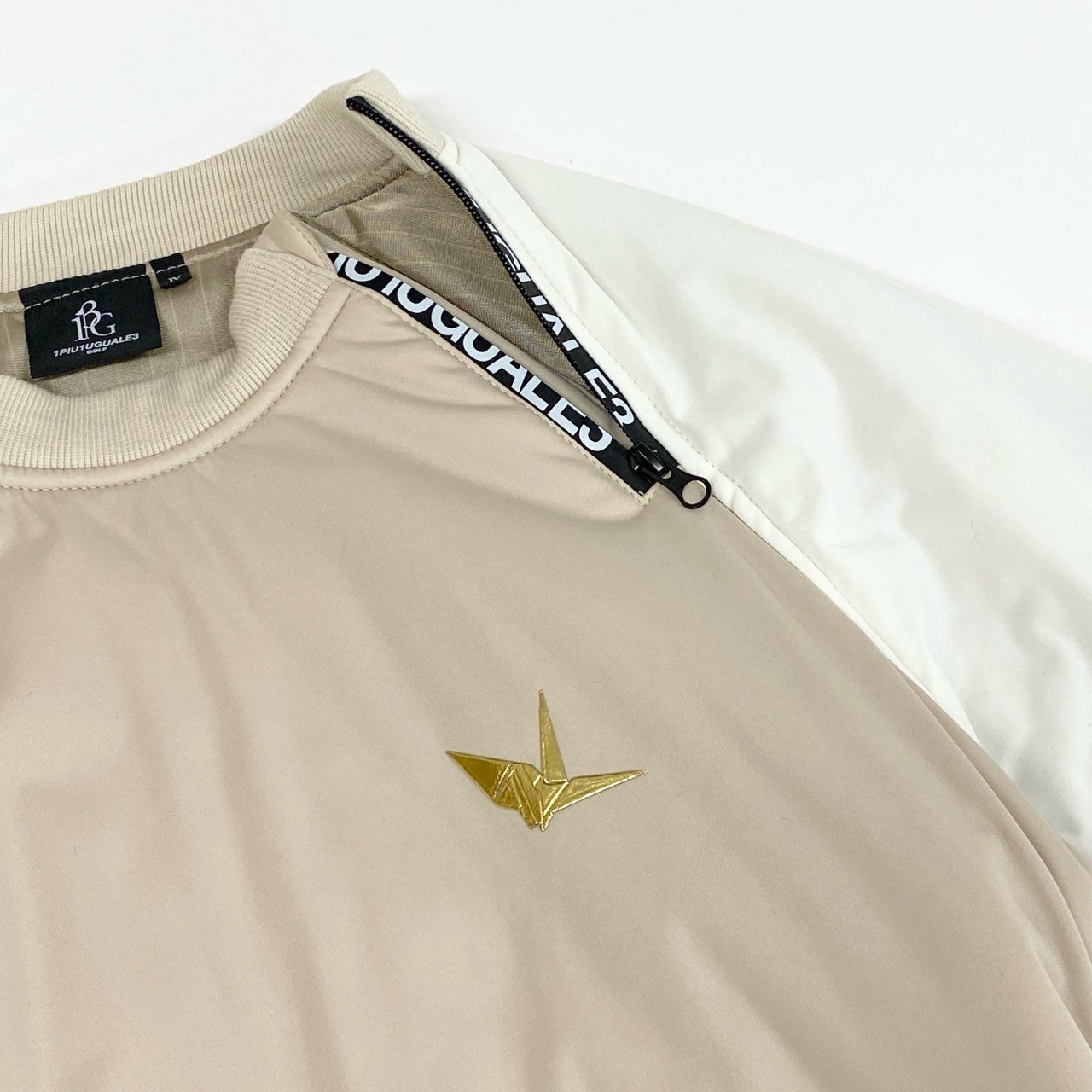 68L11 1PIU1UGUALE3 GOLF ウノピュウノウグァーレトレ ゴルフ 中綿ジャケット ブルゾン アウター GRB025 4 ベージュ系 ポリエステル メンズ 男性用 ゴルフウェアu02t