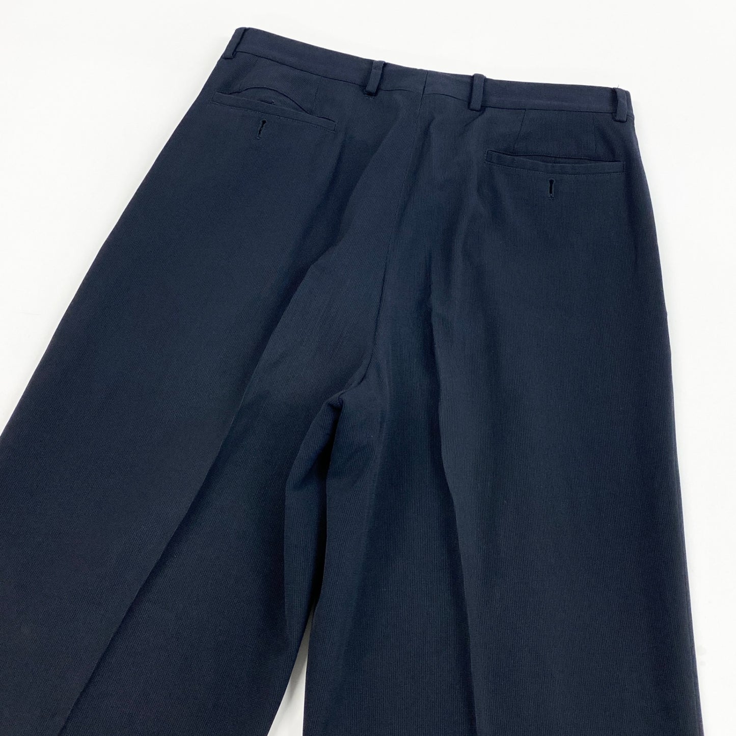 52l20 GIORGIO ARMANI ジョルジオ アルマーニ イタリア製 ダブルプレスト セットアップ スーツ ジャケット パンツ 48 ネイビー ウール メンズo07t