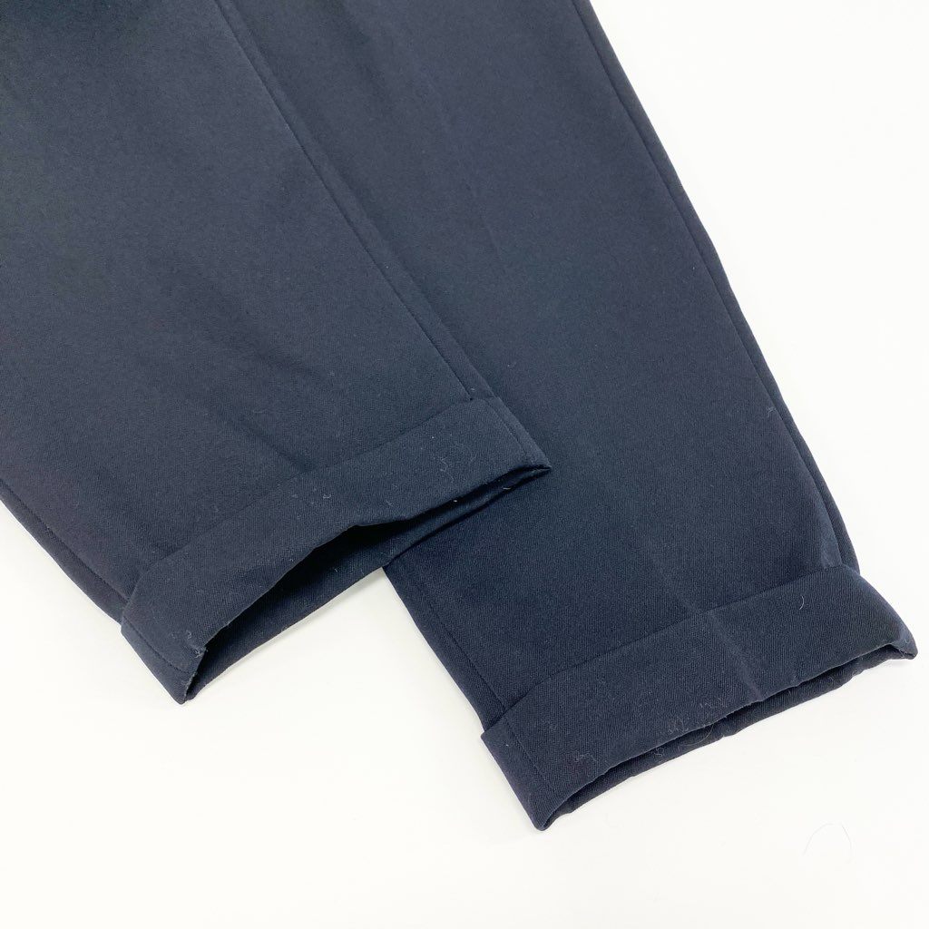 5a9 COMME des GARCONS HOMME PLUS コムデギャルソン オムプリュス スラックス パンツ AD1992 ボトム PP-05040M Mサイズ ネイビー ウール100％ メンズo07t