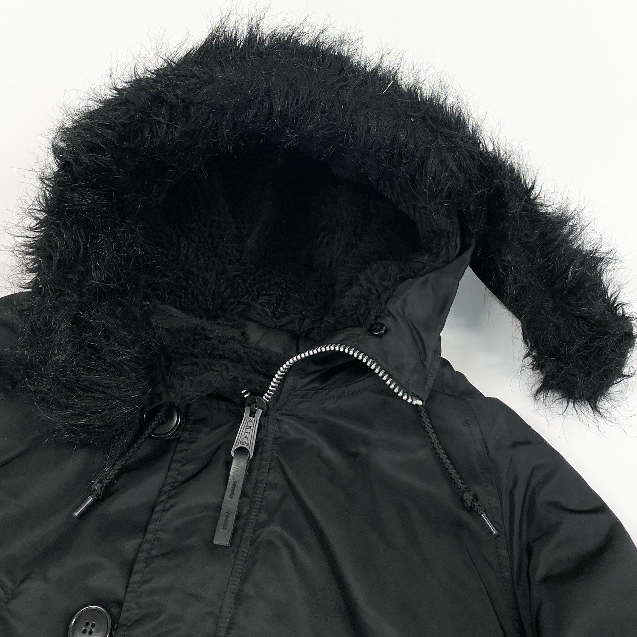 14L1 《美品》 ALPHA INDUSTRIES アルファ インダストリーズ N-3B フライトジャケット 20094-7501 L ブラック EDWIN企画 コート アメカジt18r