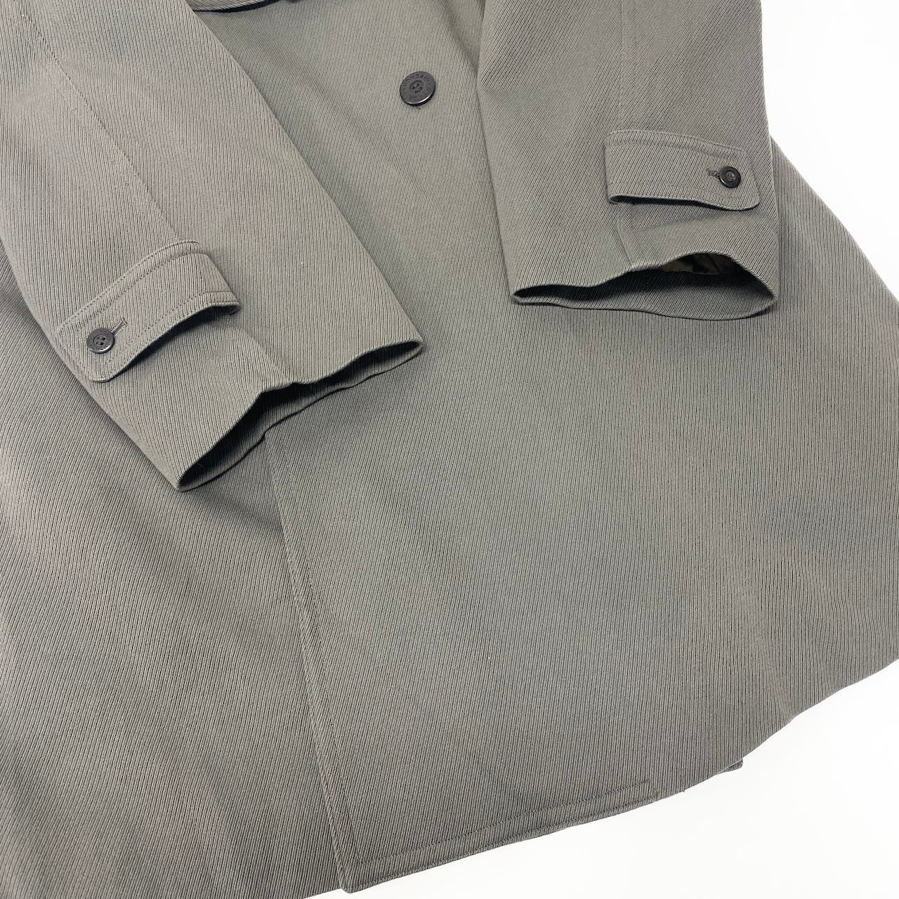 28c11 GIVENCHY ジバンシー トレンチコート コットンウールチェスターコート ロングコート アウター Lサイズ カーキ メンズ 男性用o07t
