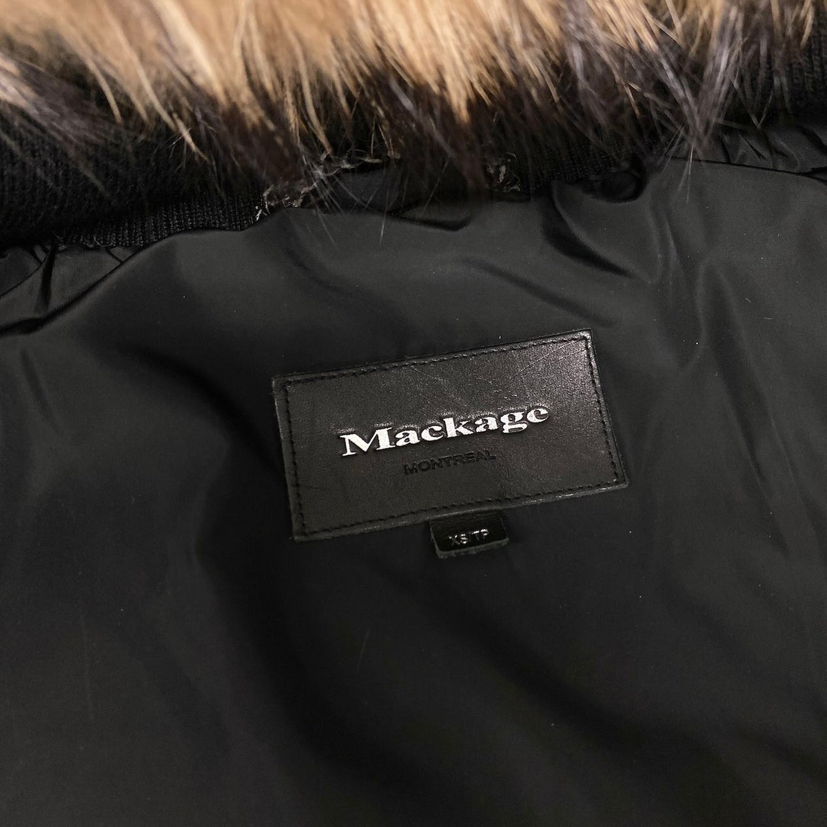 25j19 【美品】 Mackage マッカージュ ADALI-F ダウンコート ラクーンファー サイズXS ブラック レディース 女性用u02t