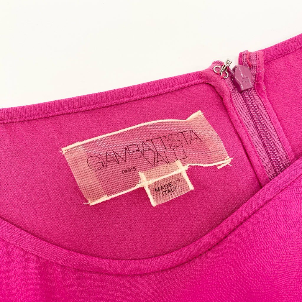 3a8 GIAMBATTISTA VALLI ジャンバティスタヴァり イタリア製 ノースリーブワンピース ドレス Dress 42 Sサイズ ピンク レディースo07t