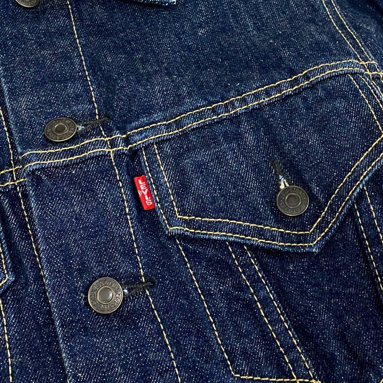 39L15 【美品】LEVIS リーバイス 90's デニムジャケット Gジャン アウター 71557-02 36サイズ インディゴ コットン100％ メンズo07t
