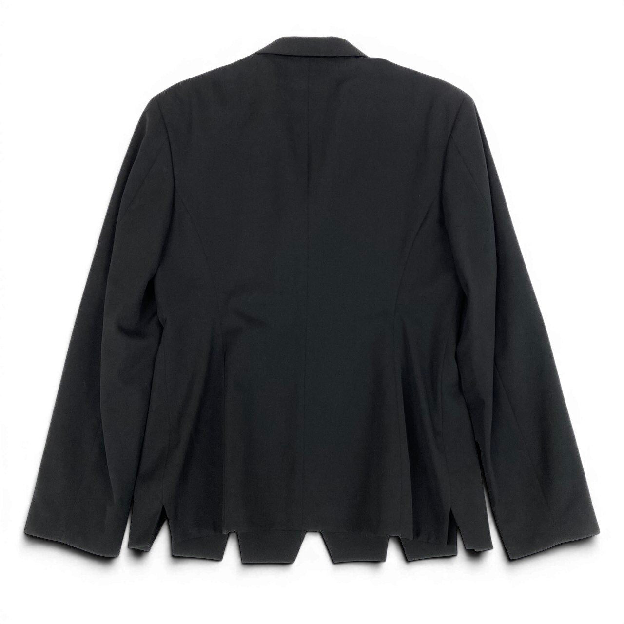 Ae7 Y`s ワイズ ヨウジヤマモト テーラージャケット ウールジャケット デザインカット ブラック レディース 女性服u02t