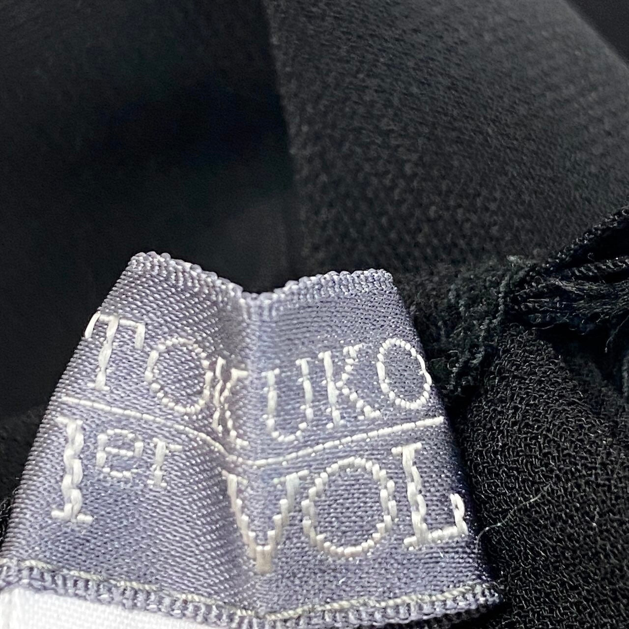 11f16 TOKUKO 1er VOL トクコプルミエヴォル ノースリーブ チュニック トップス プリント 日本製 9 ブラック トリアセテート ポリエステル レディースo07t